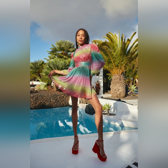 NWT CeliaB Sequined Dress - Picture 5 of 5